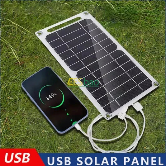 Portable Waterproof Solar Panel Charger – 5W USB for Phones, Tablets & Outdoor Hiking