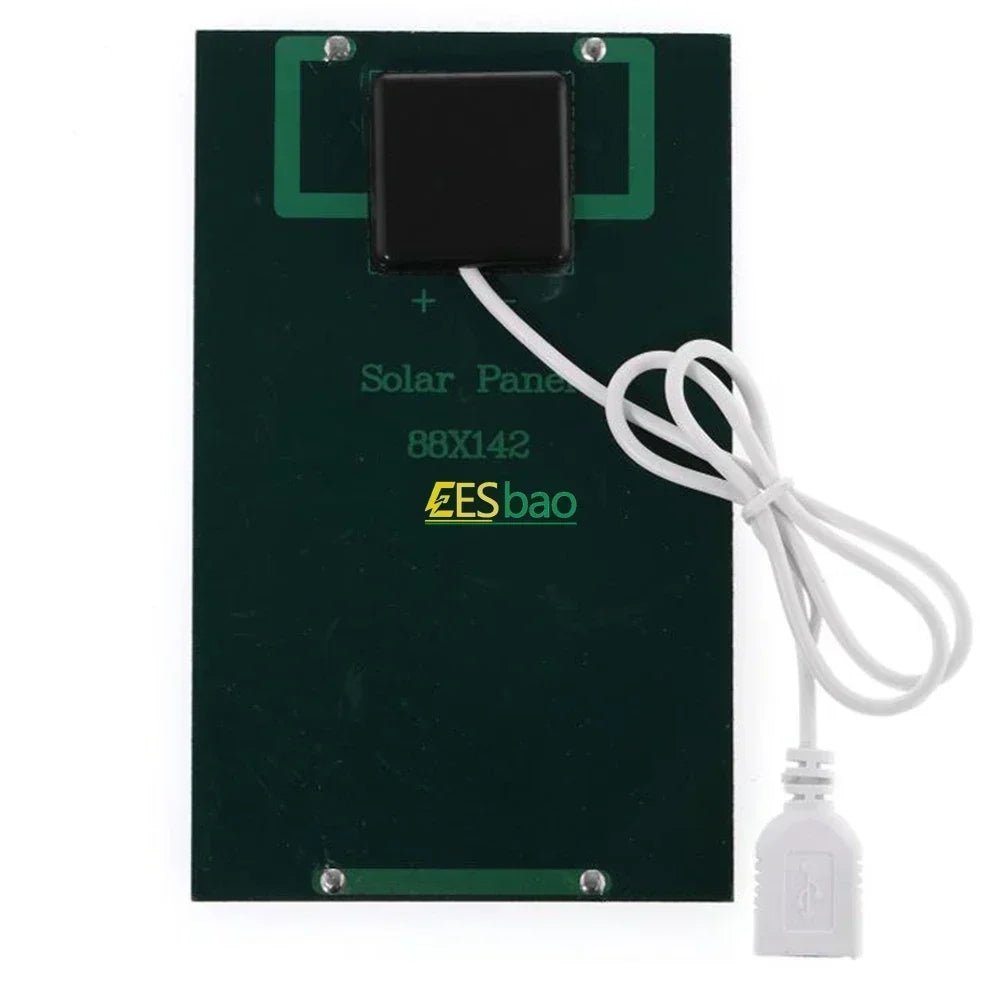 Portable Waterproof Solar Panel Charger – 5W USB for Phones, Tablets & Outdoor Hiking