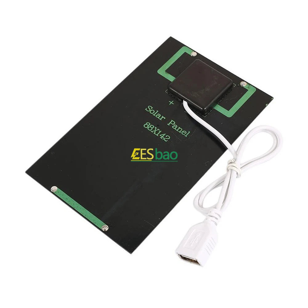 Portable Waterproof Solar Panel Charger – 5W USB for Phones, Tablets & Outdoor Hiking