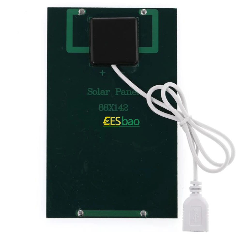 Portable Waterproof Solar Panel Charger – 5W USB for Phones, Tablets & Outdoor Hiking